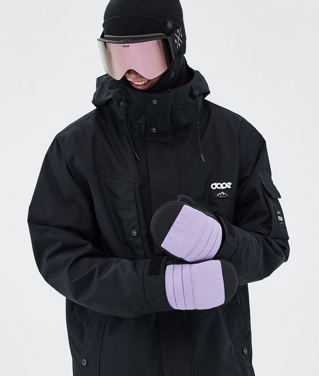 Men Dope Ace Snow Gloves Purple | QHEWJFK-34