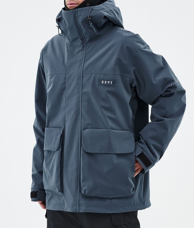 Men Dope Acme Ski Jackets Blue | UREIPVB-89