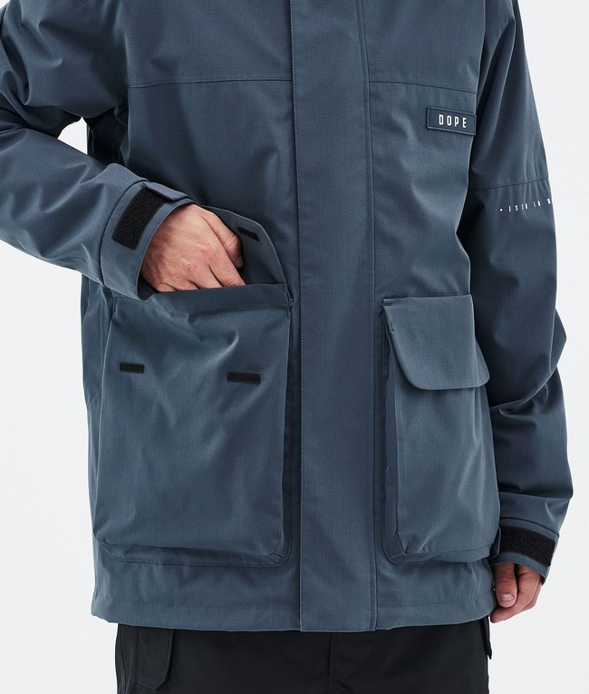 Men Dope Acme Ski Jackets Blue | UREIPVB-89