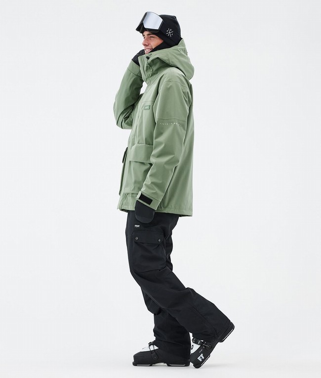 Men Dope Acme Ski Jackets Green | YNUXDCT-71