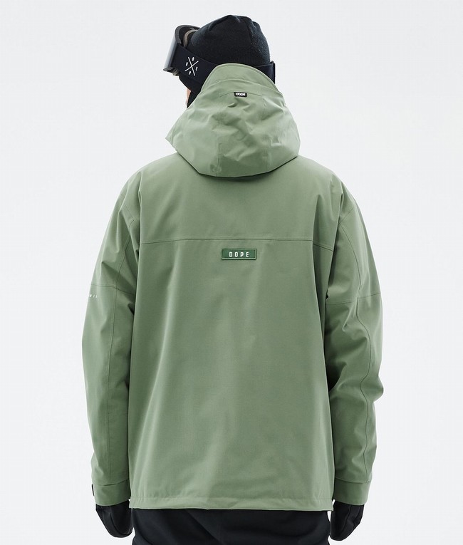 Men Dope Acme Ski Jackets Green | YNUXDCT-71