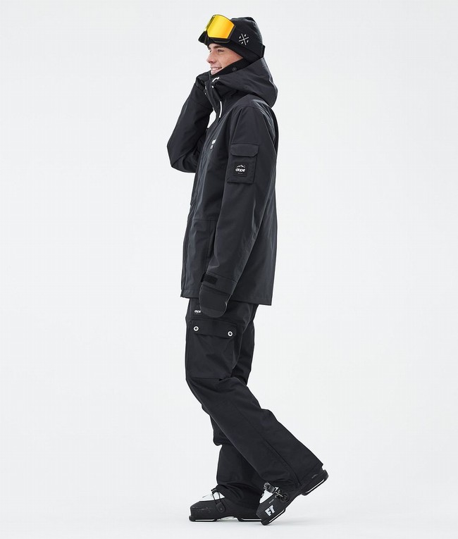 Men Dope Adept Ski Jackets Black | MHTVOBG-39