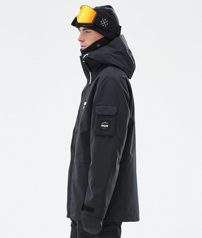 Men Dope Adept Ski Jackets Black | MHTVOBG-39