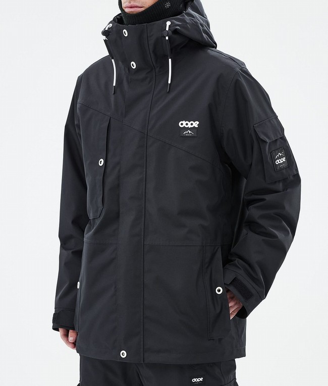 Men Dope Adept Ski Jackets Black | MHTVOBG-39