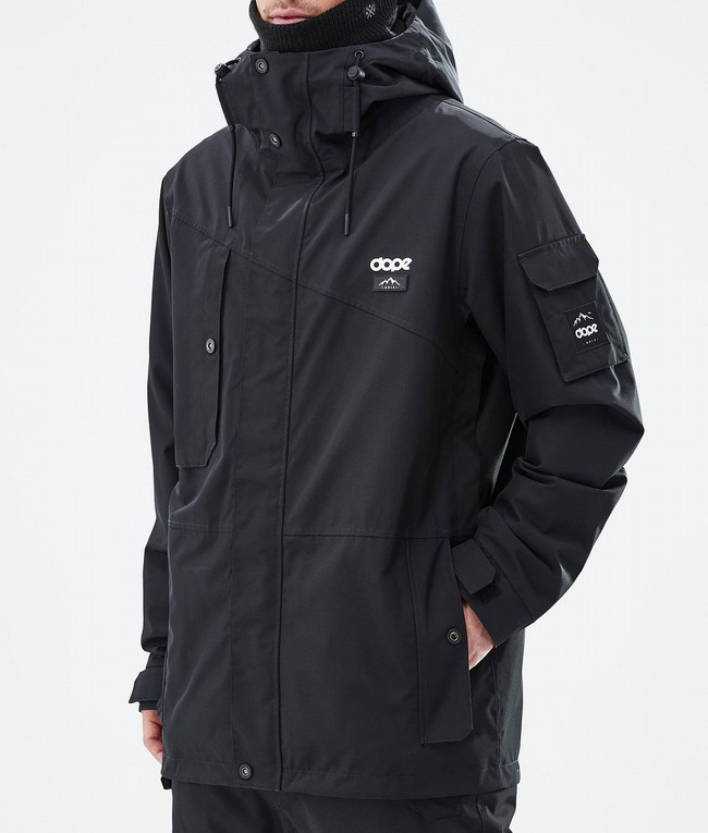 Men Dope Adept Ski Jackets Black | PFGQMBO-89