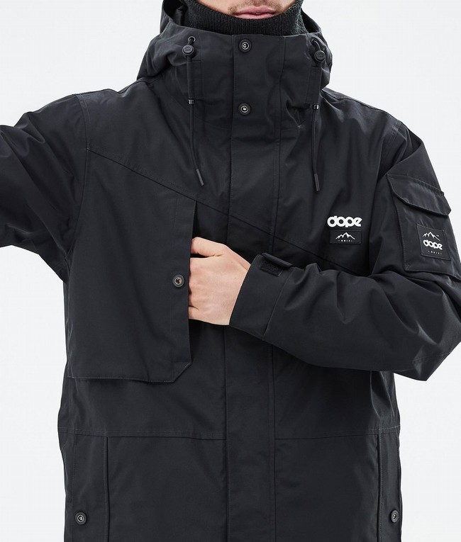 Men Dope Adept Ski Jackets Black | PFGQMBO-89