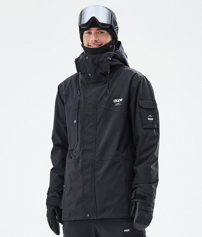 Men Dope Adept Ski Jackets Black | PFGQMBO-89