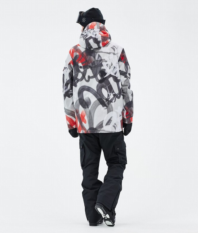 Men Dope Adept Ski Jackets Black / Red | IGTDMUE-47