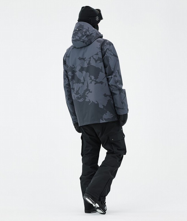 Men Dope Adept Ski Jackets Blue / Camo | XFWDKNB-48