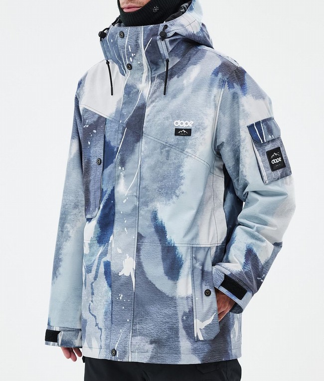 Men Dope Adept Ski Jackets Blue | DHVUBEW-24