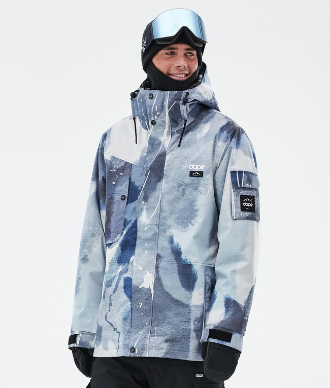 Men Dope Adept Ski Jackets Blue | DHVUBEW-24