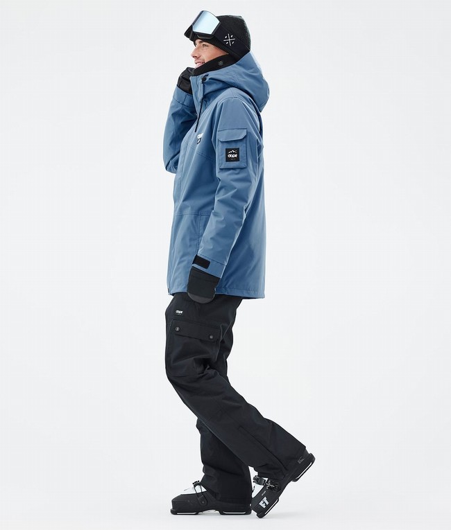 Men Dope Adept Ski Jackets Blue / Grey | BJOMIWY-29