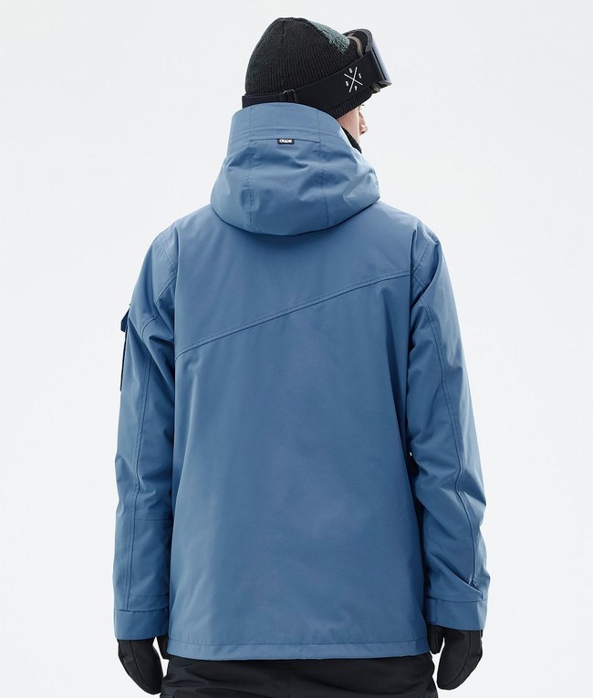 Men Dope Adept Ski Jackets Blue / Grey | BJOMIWY-29