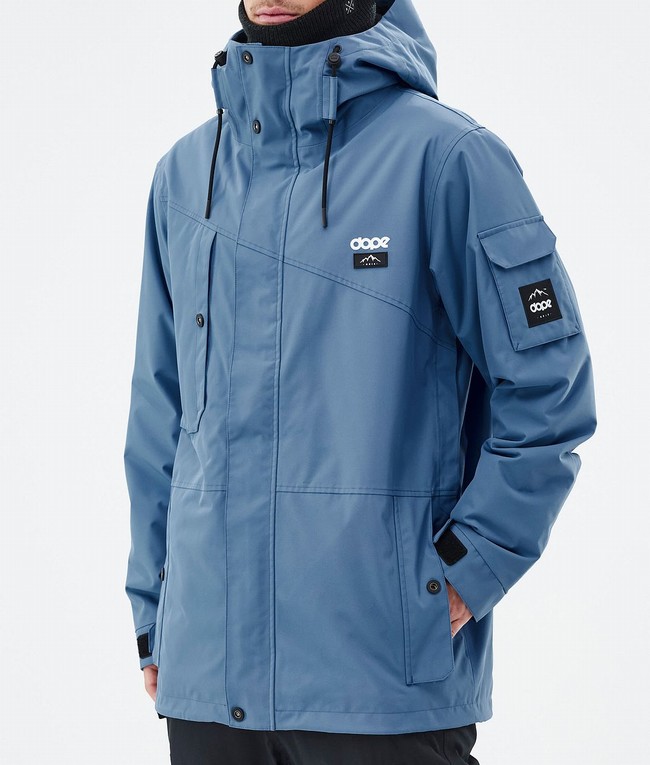 Men Dope Adept Ski Jackets Blue / Grey | BJOMIWY-29