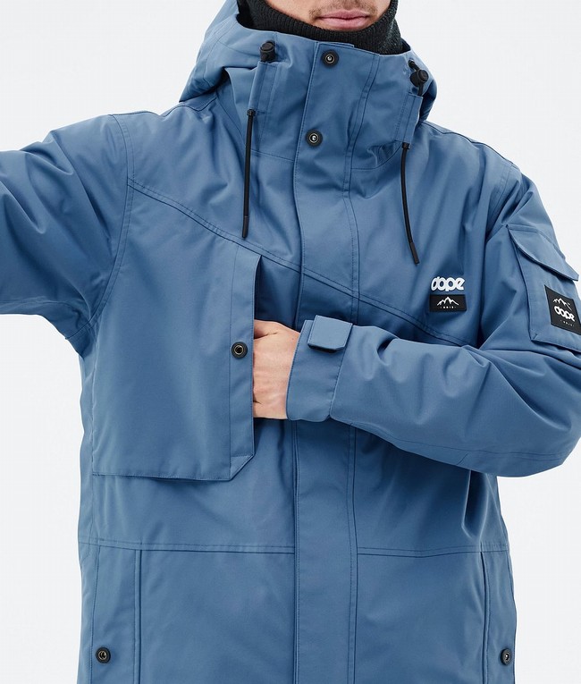 Men Dope Adept Ski Jackets Blue / Grey | BJOMIWY-29