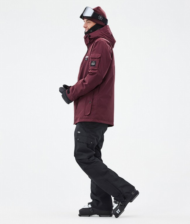 Men Dope Adept Ski Jackets Burgundy | RALINZJ-86