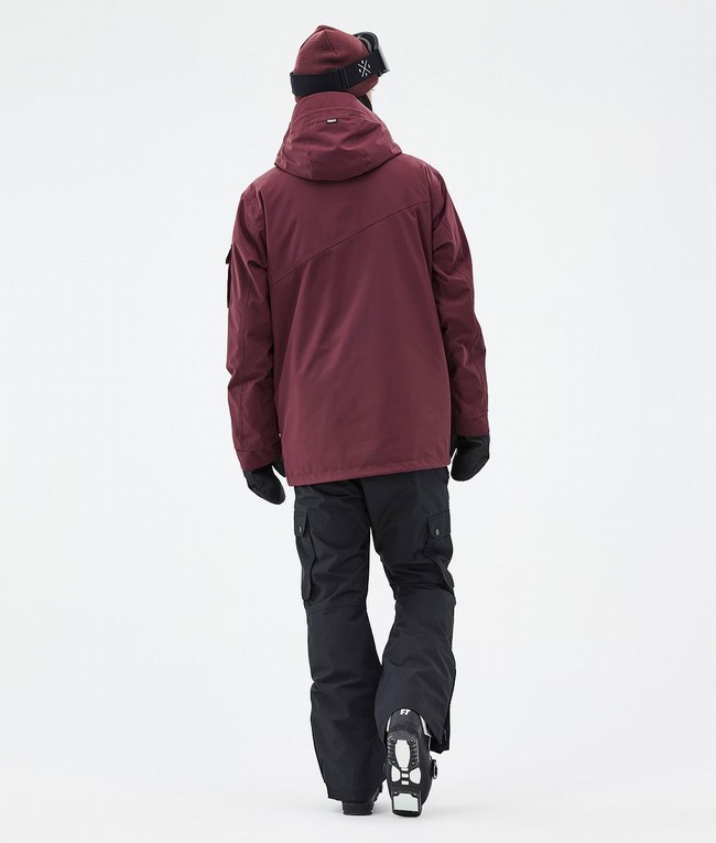 Men Dope Adept Ski Jackets Burgundy | RALINZJ-86