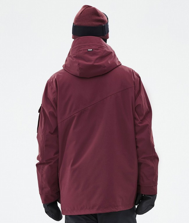 Men Dope Adept Ski Jackets Burgundy | RALINZJ-86