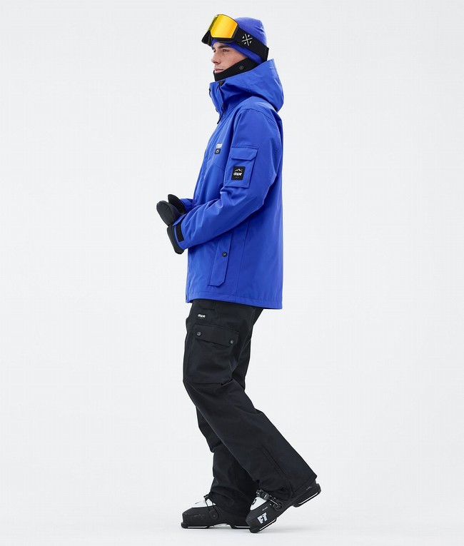 Men Dope Adept Ski Jackets Deep Blue | KWFHTLX-50