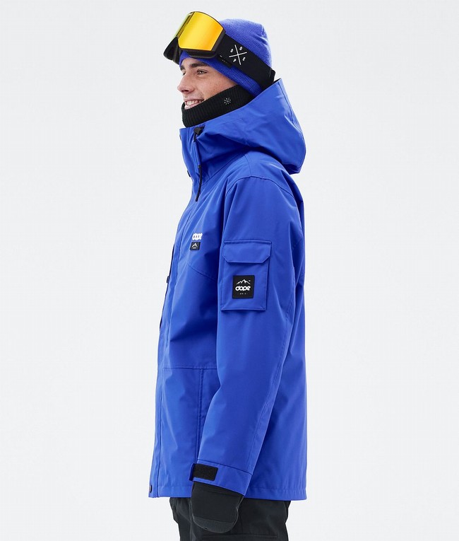 Men Dope Adept Ski Jackets Deep Blue | KWFHTLX-50