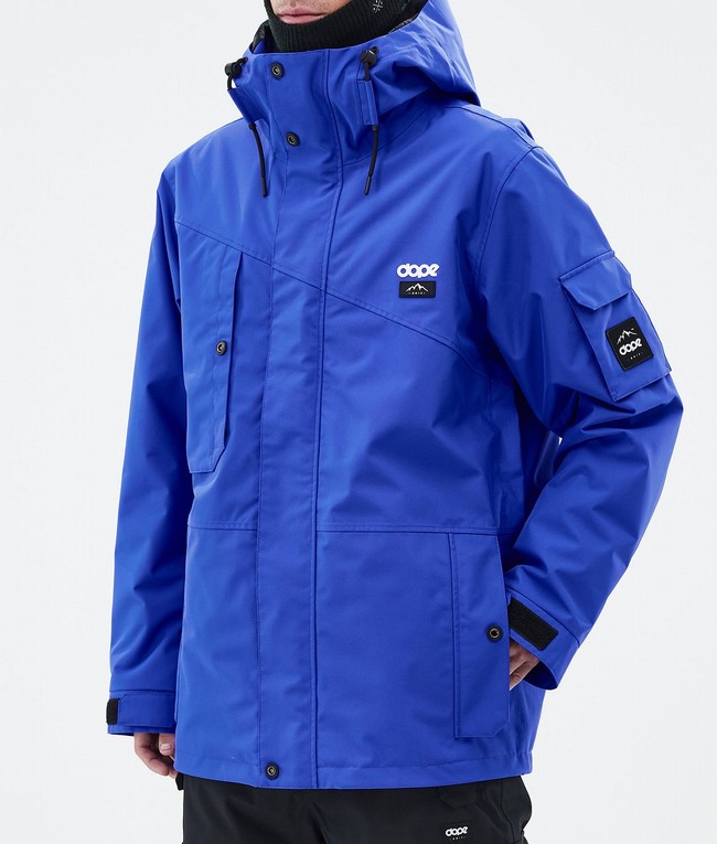 Men Dope Adept Ski Jackets Deep Blue | KWFHTLX-50