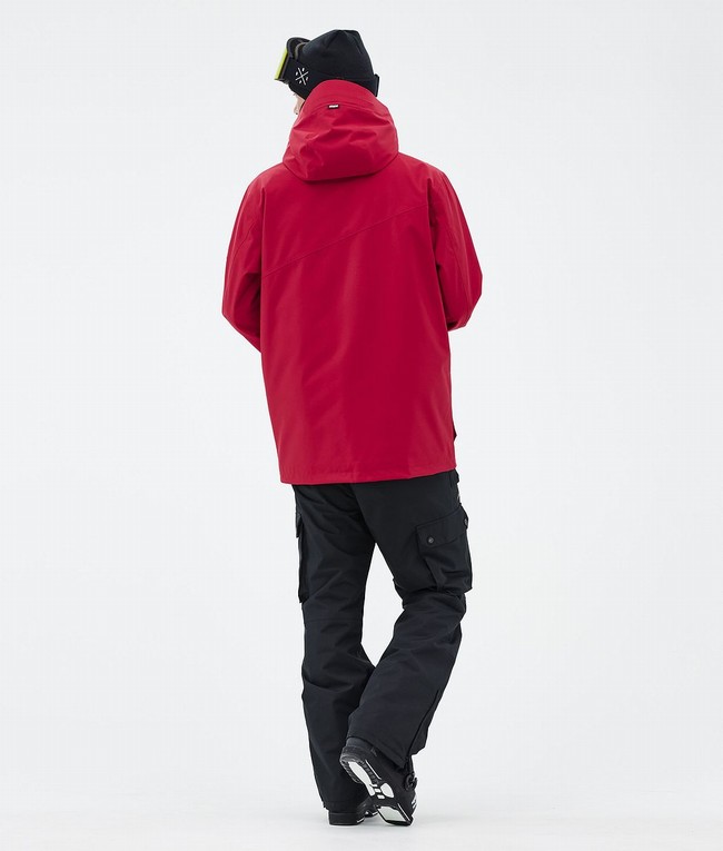 Men Dope Adept Ski Jackets Deep Red | XFCLEHP-27