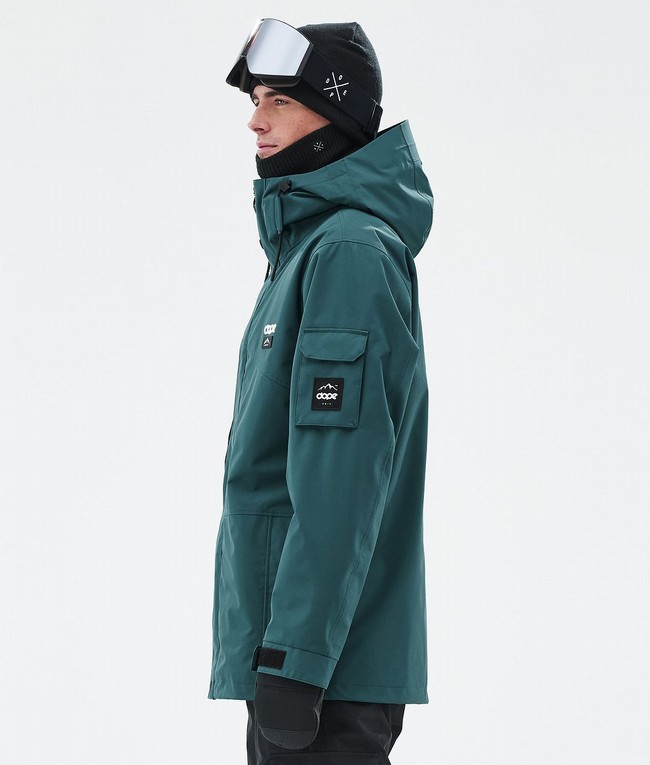 Men Dope Adept Ski Jackets Green | EZUTXKN-34