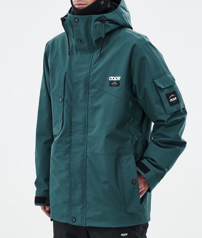 Men Dope Adept Ski Jackets Green | EZUTXKN-34