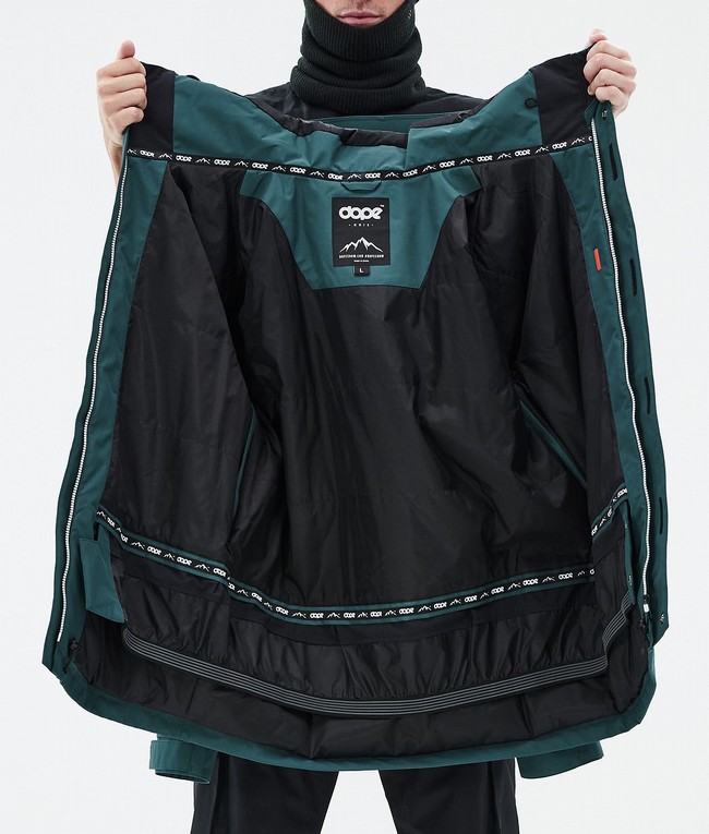 Men Dope Adept Ski Jackets Green | EZUTXKN-34