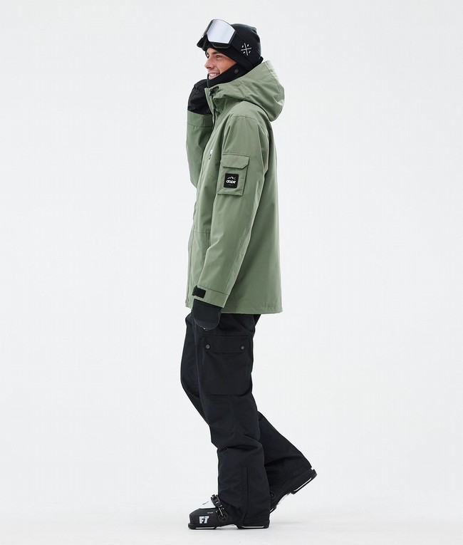 Men Dope Adept Ski Jackets Green | SWYEABF-69