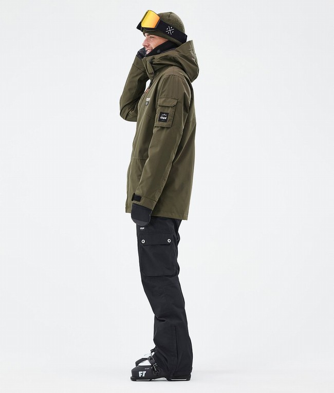 Men Dope Adept Ski Jackets Olive / Green | APYBCNE-53