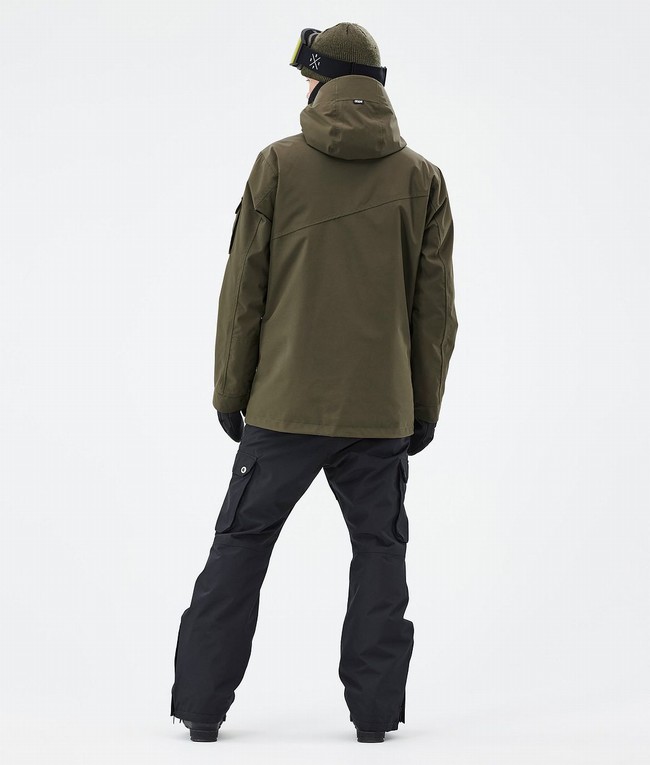 Men Dope Adept Ski Jackets Olive / Green | APYBCNE-53