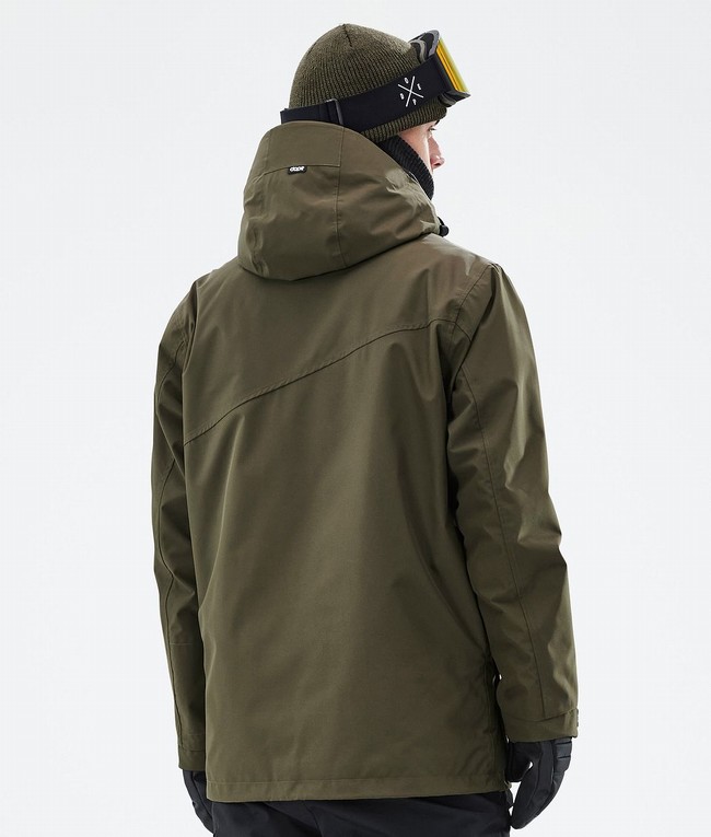 Men Dope Adept Ski Jackets Olive / Green | APYBCNE-53