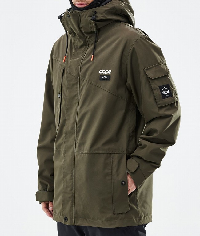 Men Dope Adept Ski Jackets Olive / Green | APYBCNE-53