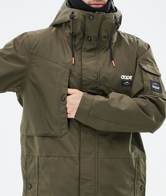 Men Dope Adept Ski Jackets Olive / Green | APYBCNE-53