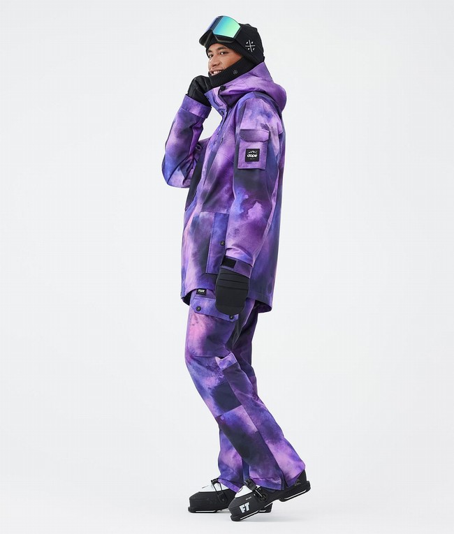 Men Dope Adept Ski Jackets Purple | XYNCUQO-61