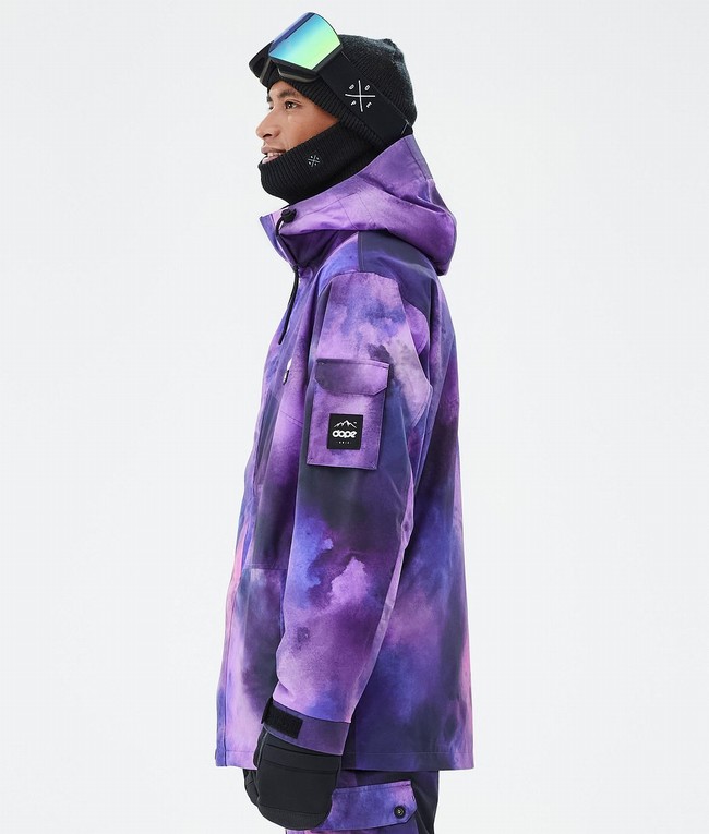 Men Dope Adept Ski Jackets Purple | XYNCUQO-61