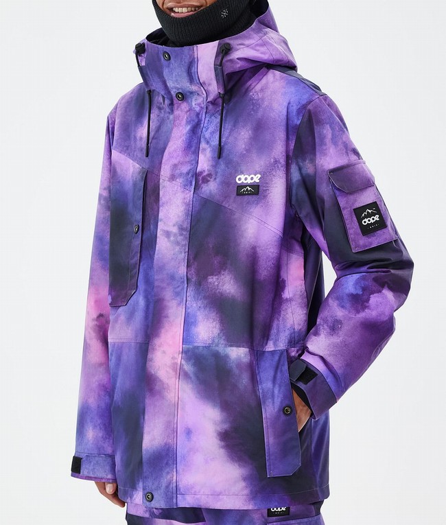 Men Dope Adept Ski Jackets Purple | XYNCUQO-61