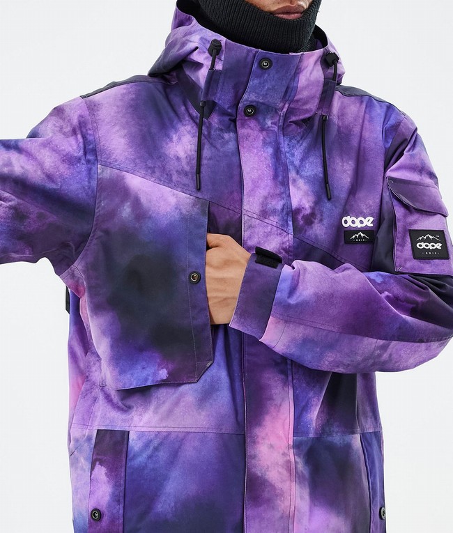 Men Dope Adept Ski Jackets Purple | XYNCUQO-61