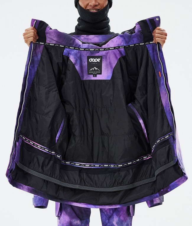 Men Dope Adept Ski Jackets Purple | XYNCUQO-61