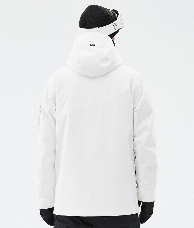 Men Dope Adept Ski Jackets White | SYIHGVJ-97