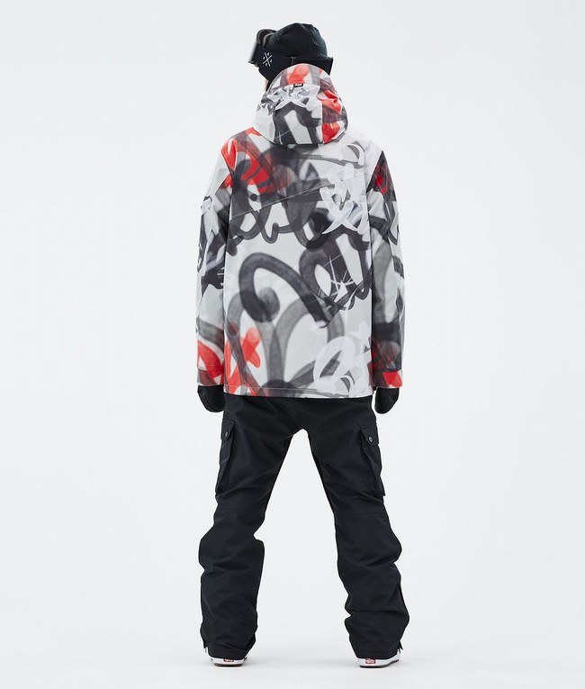 Men Dope Adept Snowboard Jackets Black / Red | SHKUWQN-70