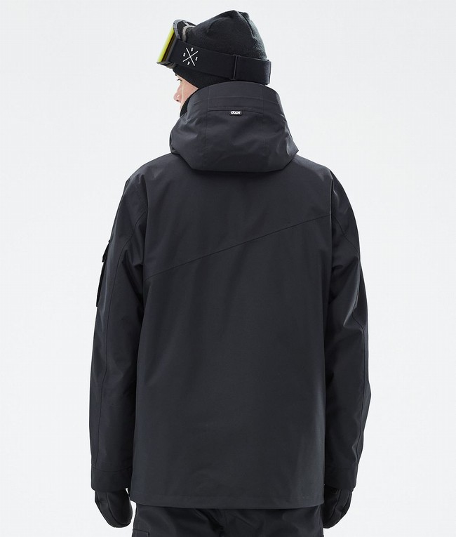 Men Dope Adept Snowboard Jackets Black | VKBMJPC-53