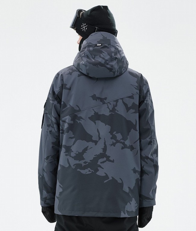 Men Dope Adept Snowboard Jackets Blue / Camo | XVCOINZ-09