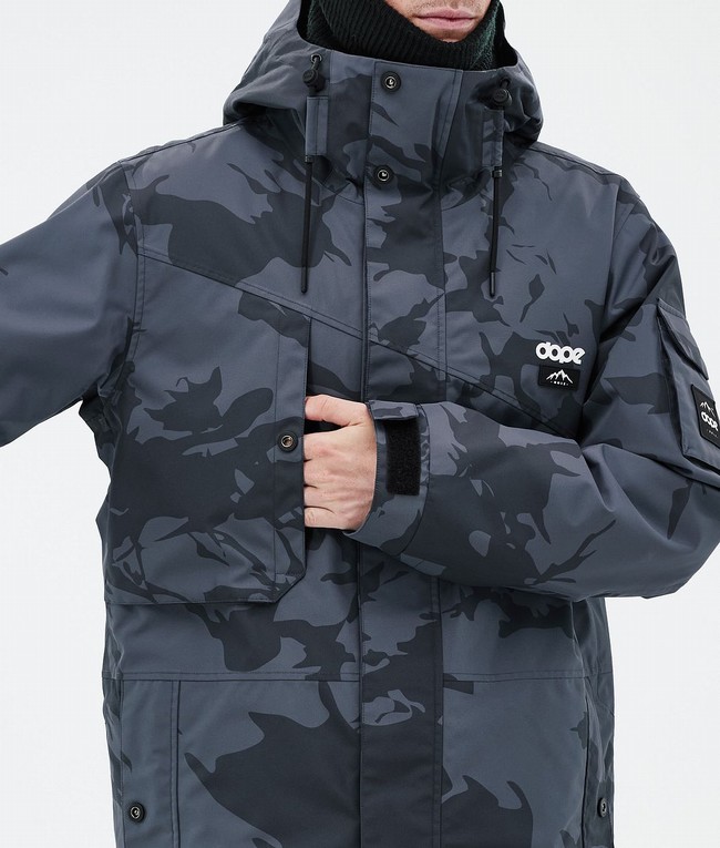 Men Dope Adept Snowboard Jackets Blue / Camo | XVCOINZ-09