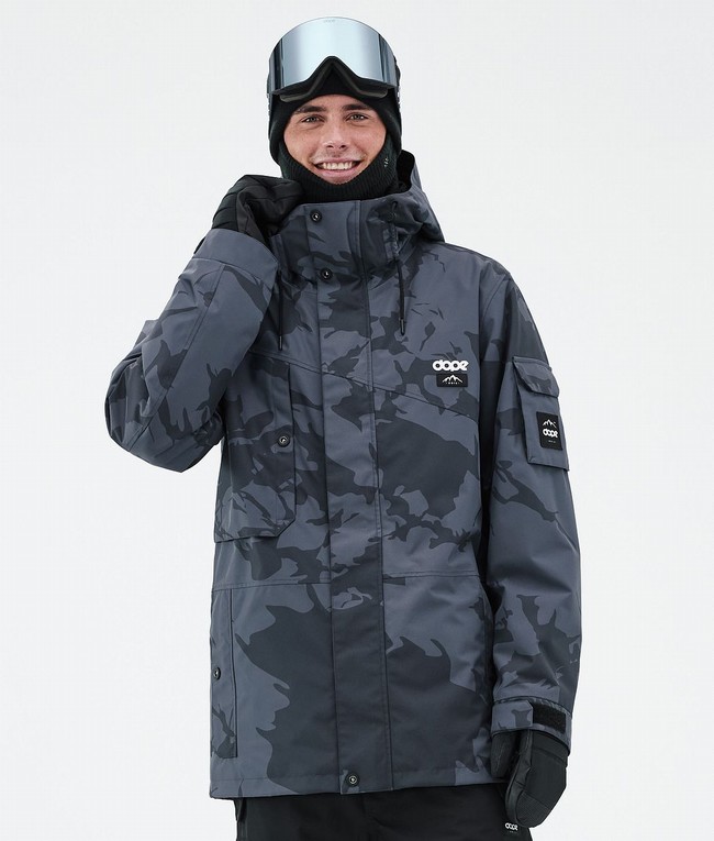 Men Dope Adept Snowboard Jackets Blue / Camo | XVCOINZ-09