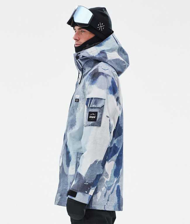 Men Dope Adept Snowboard Jackets Blue | NXIVHYT-06