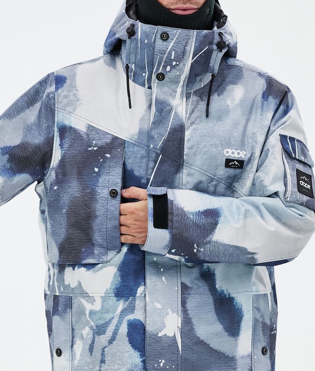 Men Dope Adept Snowboard Jackets Blue | NXIVHYT-06