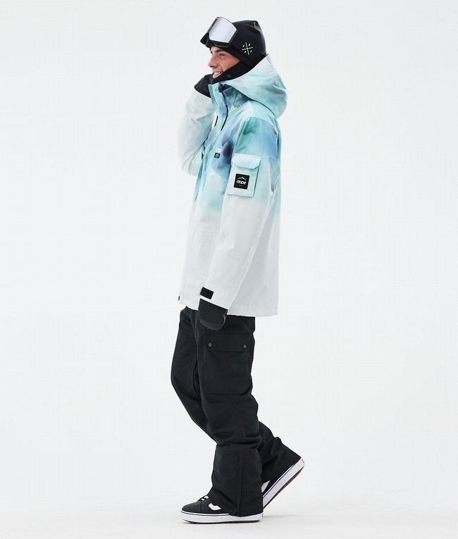 Men Dope Adept Snowboard Jackets Blue / White | BTFUEPM-42