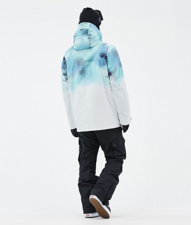 Men Dope Adept Snowboard Jackets Blue / White | BTFUEPM-42